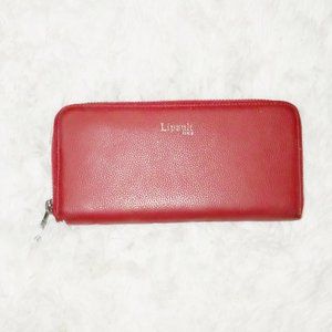 🌺 Lipault Red Wallet